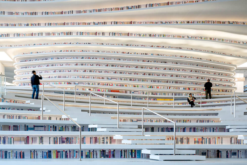 The Tianjin Binhai Public Library: The Most Popular Library in the World